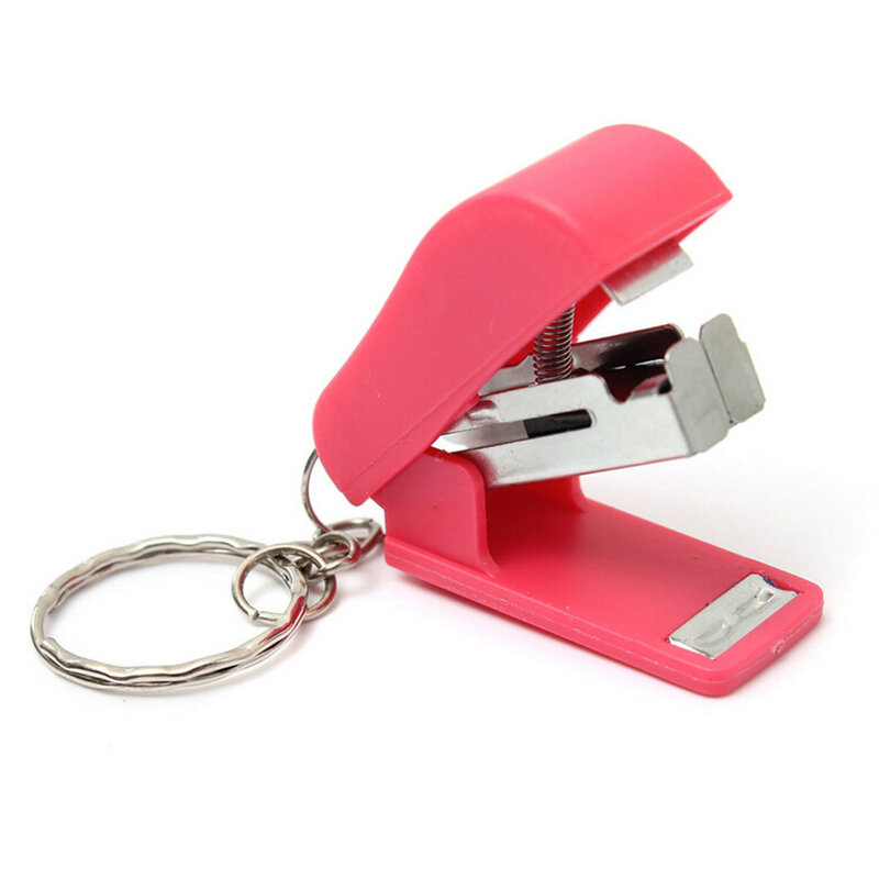 Практичный степлер, брелок для ключей, кольцо для ключей, школьные и офисные принадлежности, подвеска для сумки