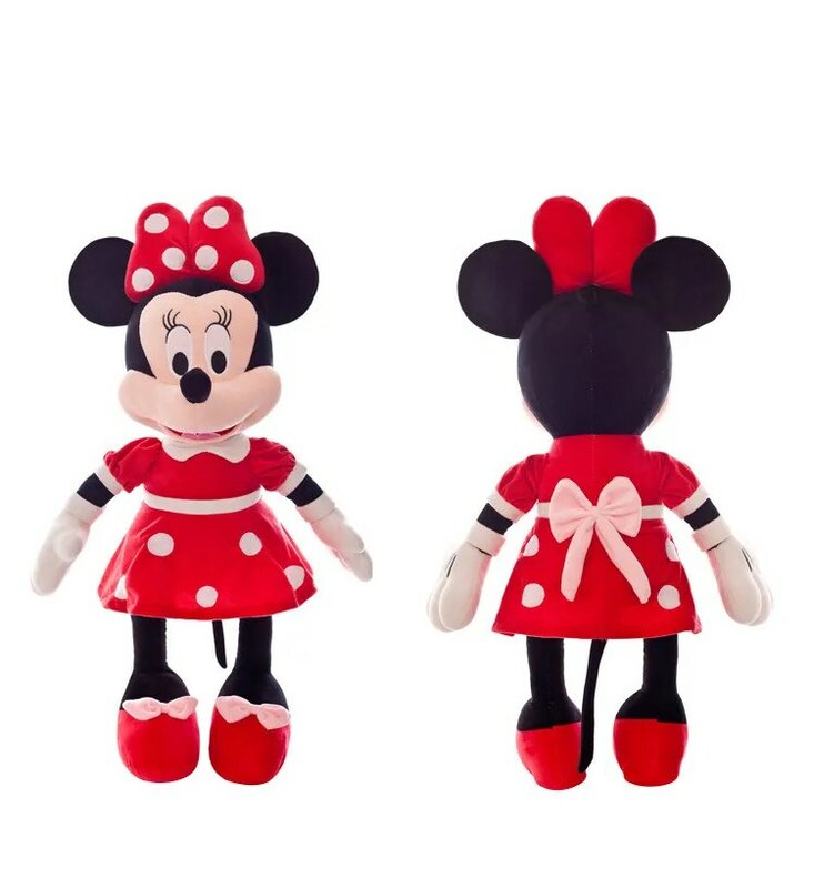 Mickey e Minnie de pelúcia recheados para crianças, bonecas de alta qualidade, presentes de aniversário e casamento para crianças, bebê, venda quente, 20 cm, 40 cm, 50cm