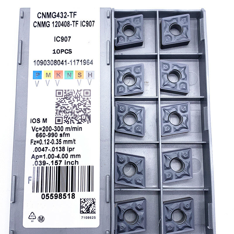 Frezowanie toczenie narzędzie CNMG120408 TF IC907 908 zewnętrzne narzędzia tokarskie CNMG 120408 płytka węglikowa narzędzia do tokarki tokarka