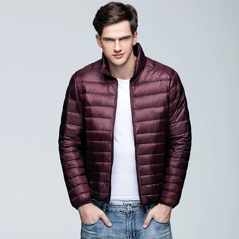 MRMT 2024 브랜드 남성용 재킷, 업라이트 칼라, 숏 다운, 남성 아우터 의류