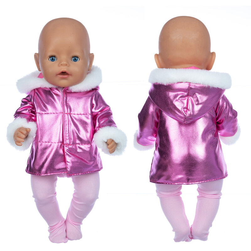 Jaket Panjang + Legging Baru 2023 Baju Boneka Cocok untuk 18 Inci/43Cm Baju Boneka Bayi Baru Lahir Aksesori Boneka Dilahirkan Kembali