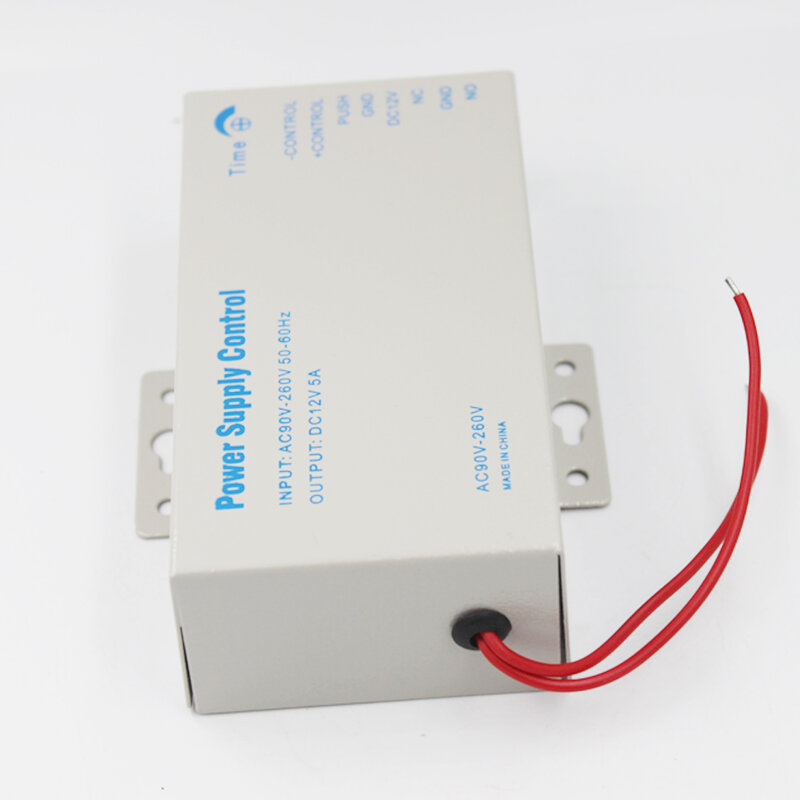 Interruptor de fuente de alimentación de Control de acceso de puerta para sistema de Control de acceso con huella dactilar RFID, DC12V 5A AC 110 ~ 240V