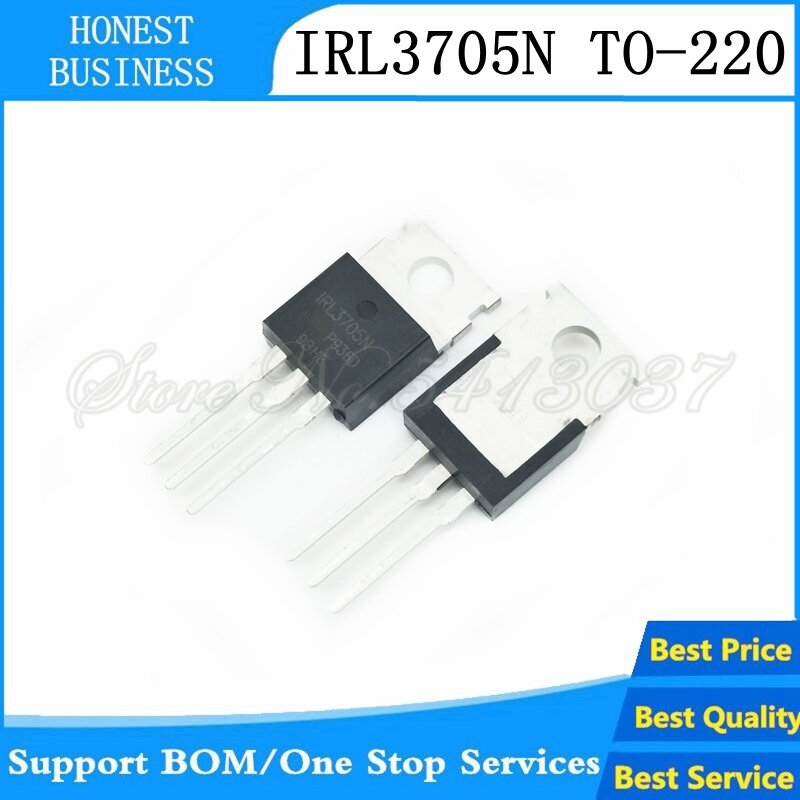 Nuevo 50 Uds IRL3705NPBF-220 IRL3705N TO220 IRL3705 transistor de la mejor calidad