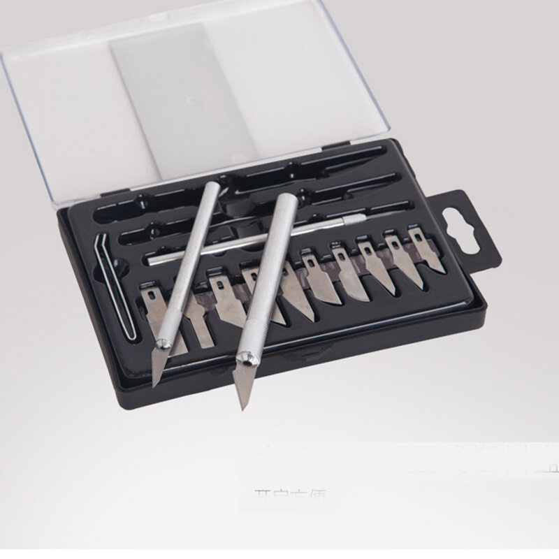Бесплатная доставка нож для резьбы инструмент для резки бумаги специальный набор для студентов с 17 режущими стилями