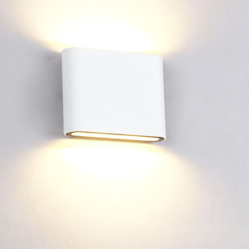 Luminária de parede dustrial de led, à prova d'água, 6w, 12w, uso interno, para escada, corredor, ip65, iluminação de cabeceira, para casa