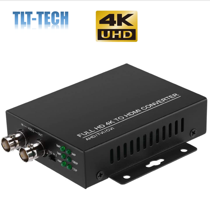 Full HD 4K 720P/1080P/3MP/4MP/5MP/8MP BNC To HDMI video Converter TVI/CVI/AHDสำหรับอะแดปเตอร์แปลงHDMIสำหรับจอภาพHDTV DVRs