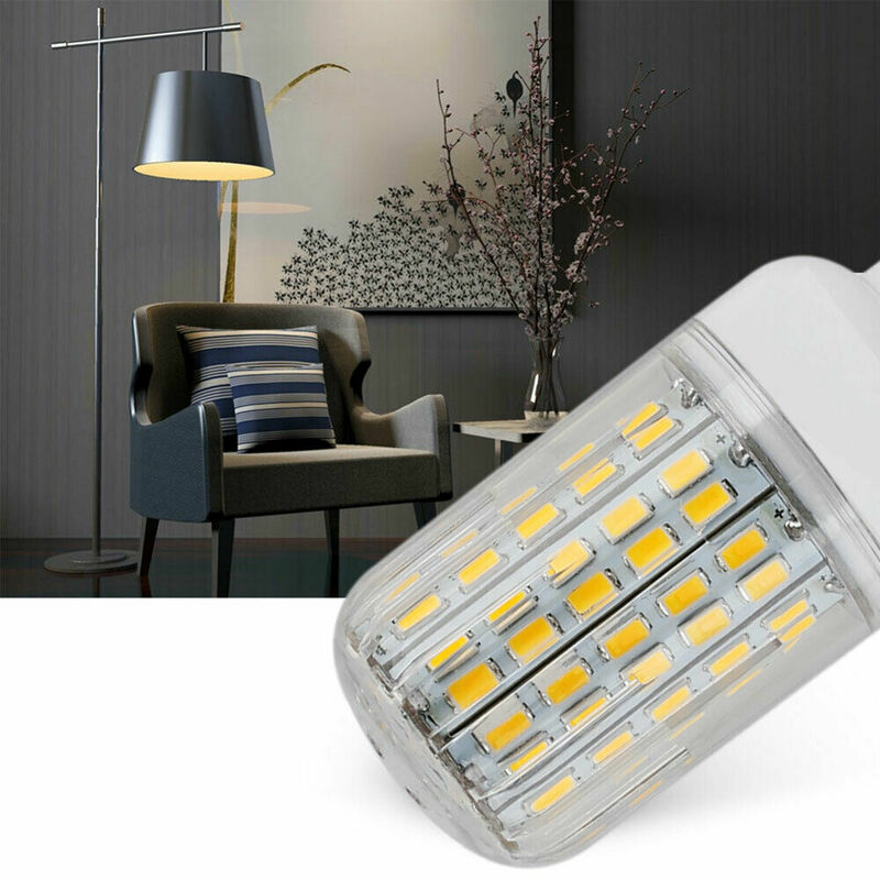 1x led lâmpada milho e27 b22 e14 5730 smd 24leds-165leds, para decoração de casa, ampola 110v 220v