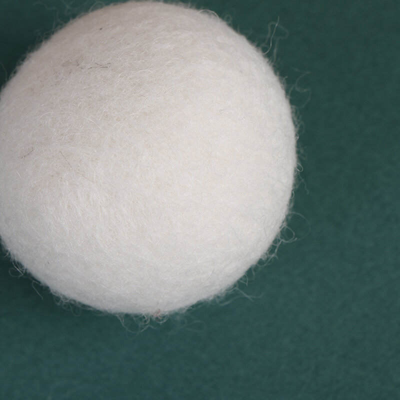 Bolas de secadora de lana, tejido natural virgen, reutilizable, suavizante, 5cm, paquete de 5 unidades