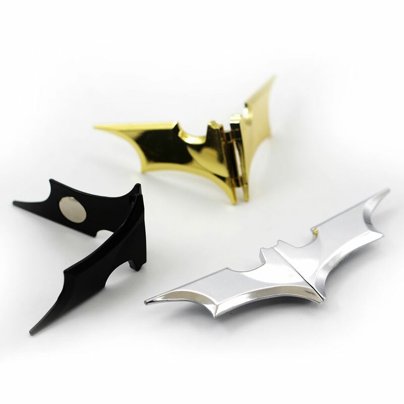 Fashion Men's Stainless Steel Batwing Bat Slim Id Card Folder Cash Money Clip Holder Magnetic Id Holder Wallet For Men Women