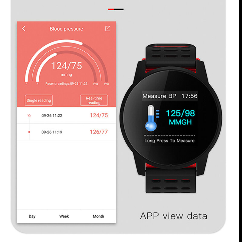 Lige 스마트 시계 남성 스포츠 smartwatch 피트니스 트래커 혈압 심장 박동 감지 보수계 healthwatch for android ios