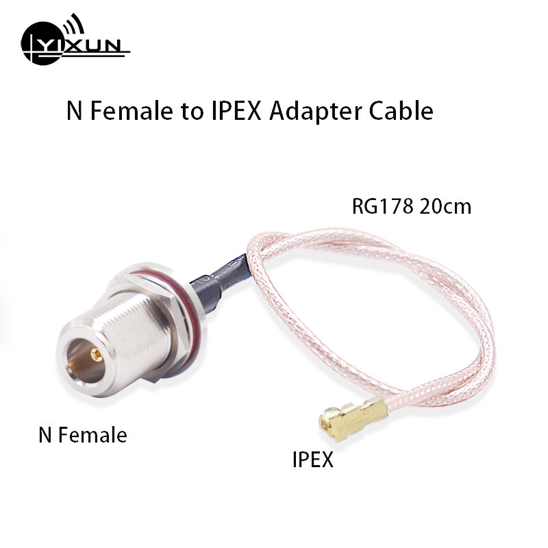Переходник с разъемом N «Мама» на IPEX, переходник с разъемом IPX на разъем N типа «мама» RG178, радиочастотный кабельный разъем для Wi-Fi роутера, антенны