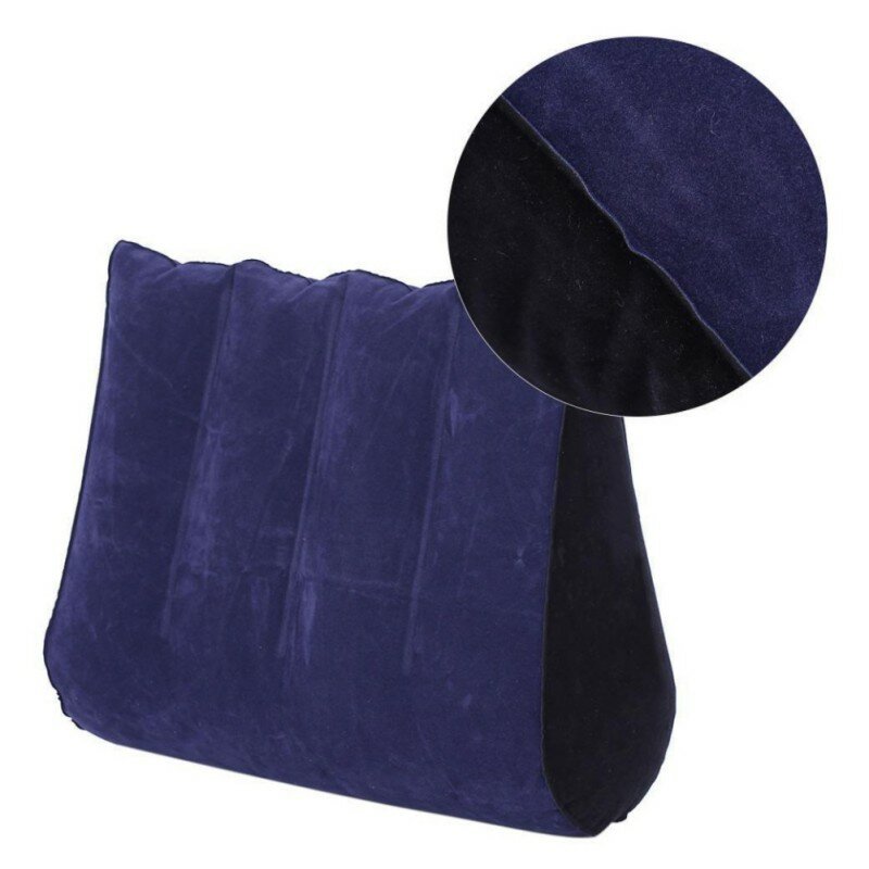 Almofadas exóticas triangulares apoio da cintura do corpo onda inflável travesseiro cama viagem portátil dobrável casa têxtil