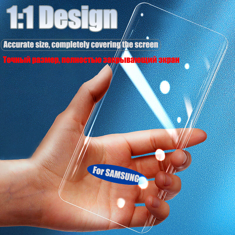 Vidrio Templado 7D para Samsung S21 Ultra S20 Plus Note 20, Protector de pantalla en S10 Plus S10 S8 S9 5G E, película protectora de vidrio S21