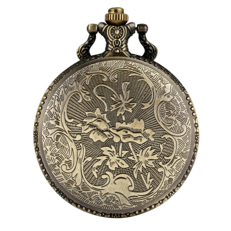 Reloj de bolsillo para hombre y mujer, pulsera con colgante de estilo clásico chino, zodiaco, conejo, cadena Steampunk, Fob