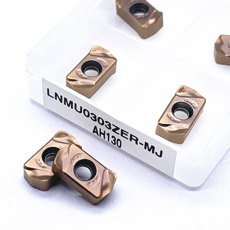Lnmu0303zer mj ah725 ah130超硬インサートcnc旋盤ツールステンレス鋼および鋼用外部回転ブレードツール
