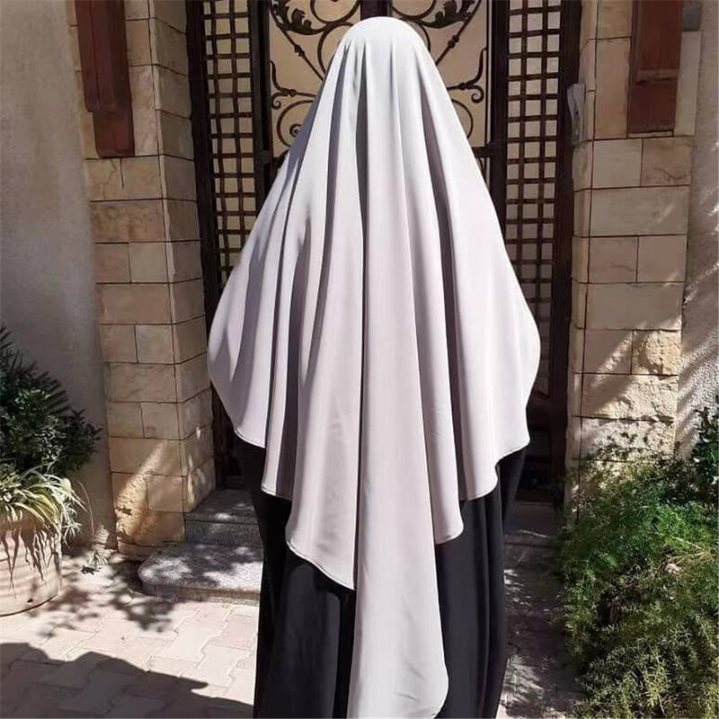 イスラム教徒の女性のためのアバヤオーバーヘッドヒジャーブ、eidフード付きヒジャーブ、長いイスラム教徒のドレス、イスラムのスカーフ、arabicラマダン、トルコのバーカヘッドカバー、ビブ