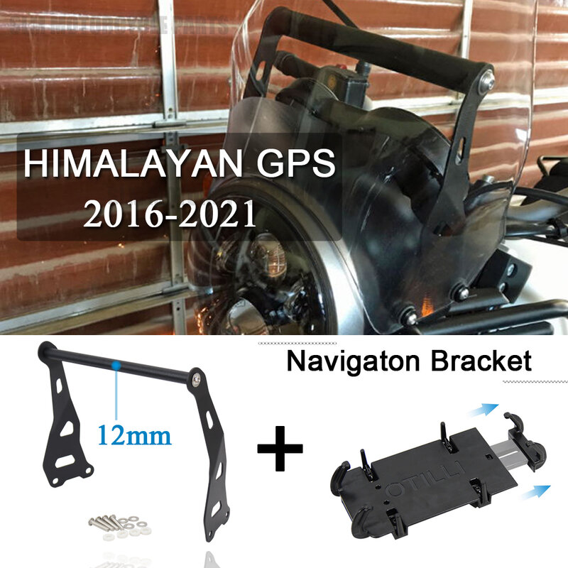 Himalajski telefon z GPS Navigaton płyta montażowa mocowanie na kierownicę motocykl 2021 2020 2019 2018 2017 2016 dla Royal Enfield himalajana