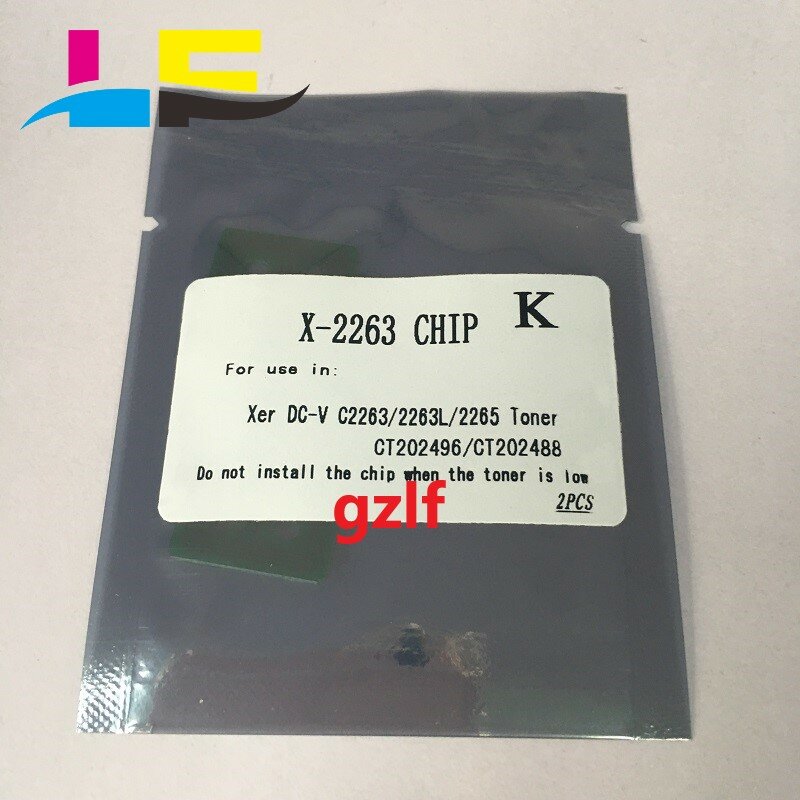 1 ชุดToner chipsสำหรับXEROX DC-V 2265/2263 CT202496 CT202497 CT202498 CT202499