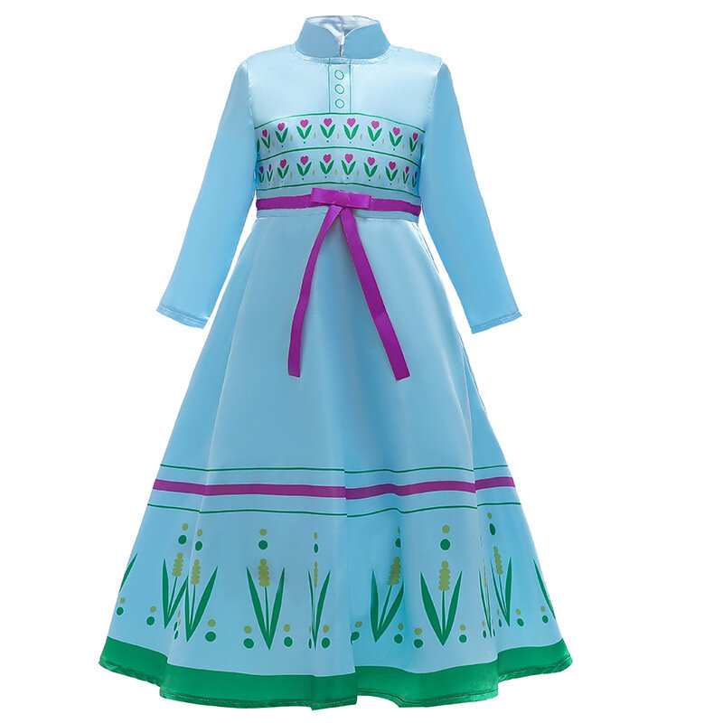 Anna Elsa Girls Dress Kids Princess Dresses For Girls Costume Elegant Dress Carnival Cosplay Party Children Clothing