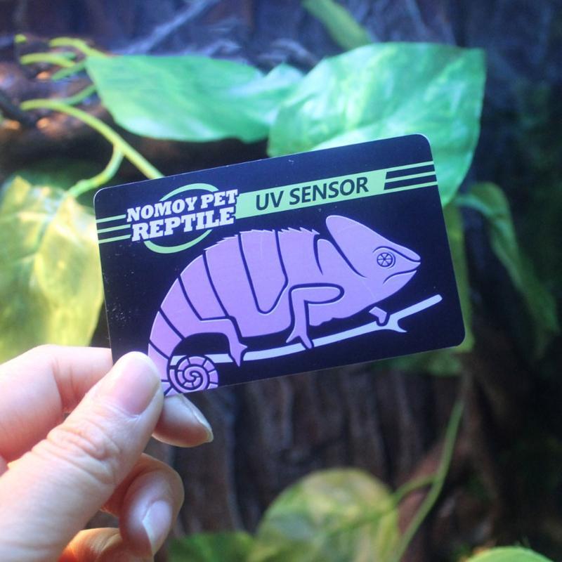 NOMOY Pet สัตว์เลื้อยคลานเซนเซอร์ UV UVB Test Card UV อายุการใช้งาน Test