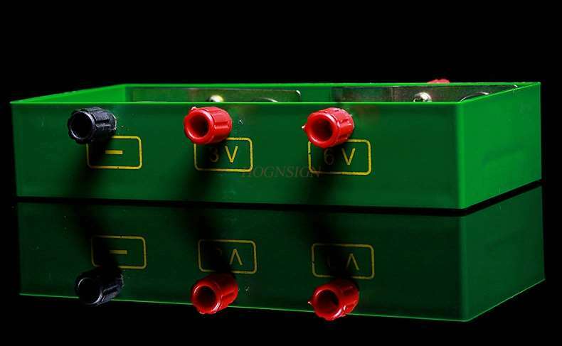 有機電池ボックス教育楽器 4 セクション番号 1 電池ボックス物理電気シリーズ並列回路接続ボックス