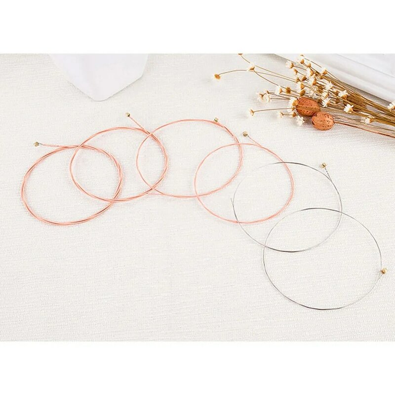 Kit Guitar Strings Strings Professional Replacement Set Stainless Steel 6pcs Acoustic Guitar Hot Sale Practical