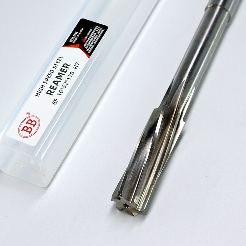 BB HSS alat mesin Spiral Flute Reamer potongan kobalt H7 batang Diameter 2mm-16mm untuk bor lubang aluminium baja logam