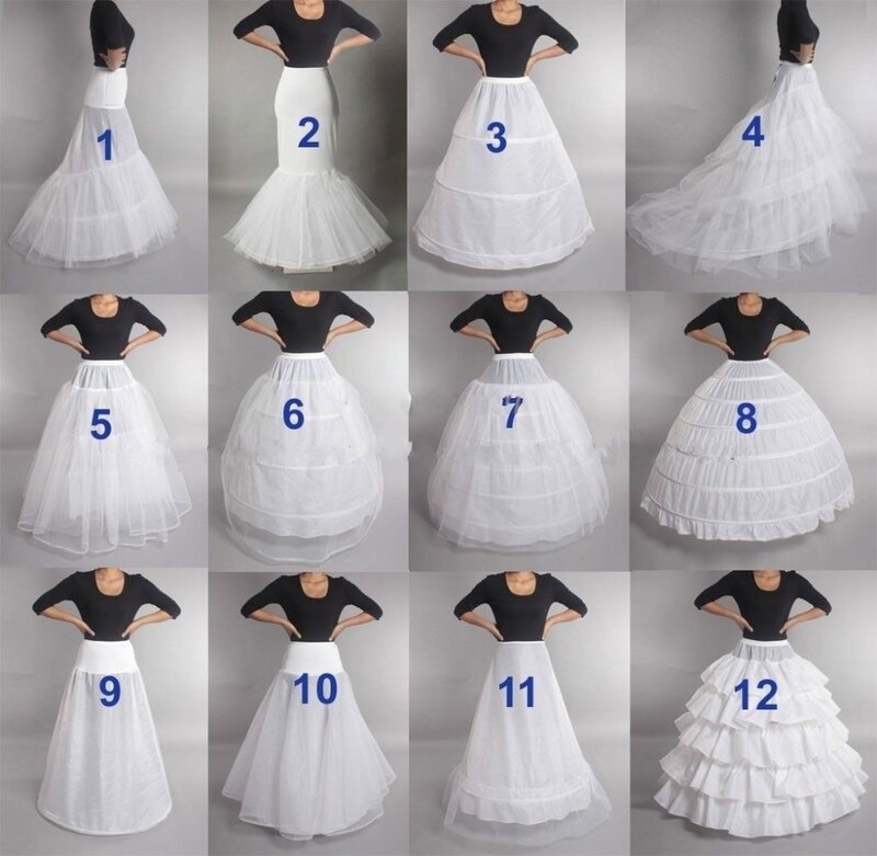 Women Wedding Petticoat Underskirt Lolita Petticoat Ballet Rockabilly Crinoline