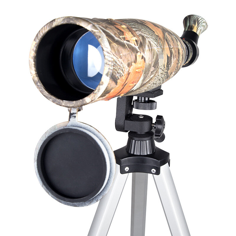 Камуфляжная труба 15-45x60 с алюминиевым штативом, профессиональный монокулярный телескоп HD для наблюдения за птицами на открытом воздухе и кемпинга