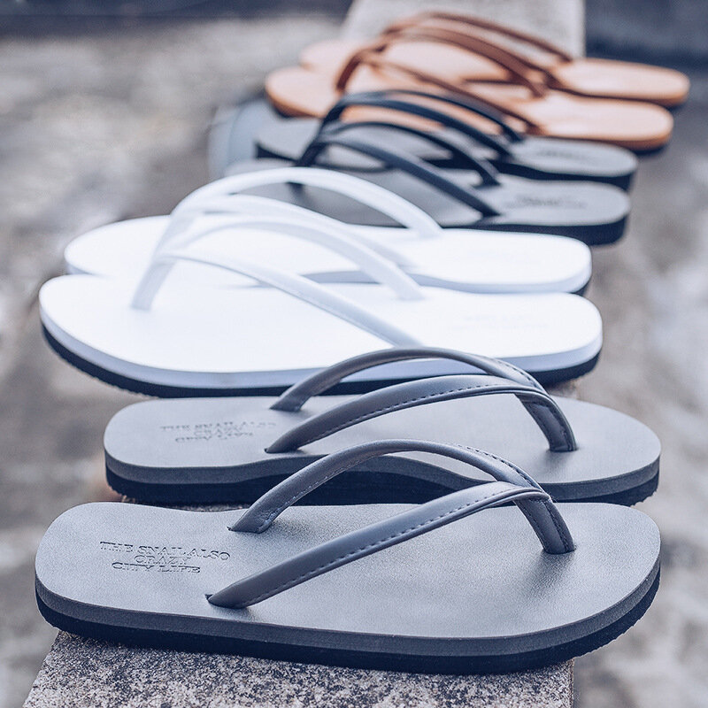 35-44 sandal pria sandal jepit musim panas pria sandal jepit luar tumit rendah pantai antiselip pasangan pria ringan sepatu H15