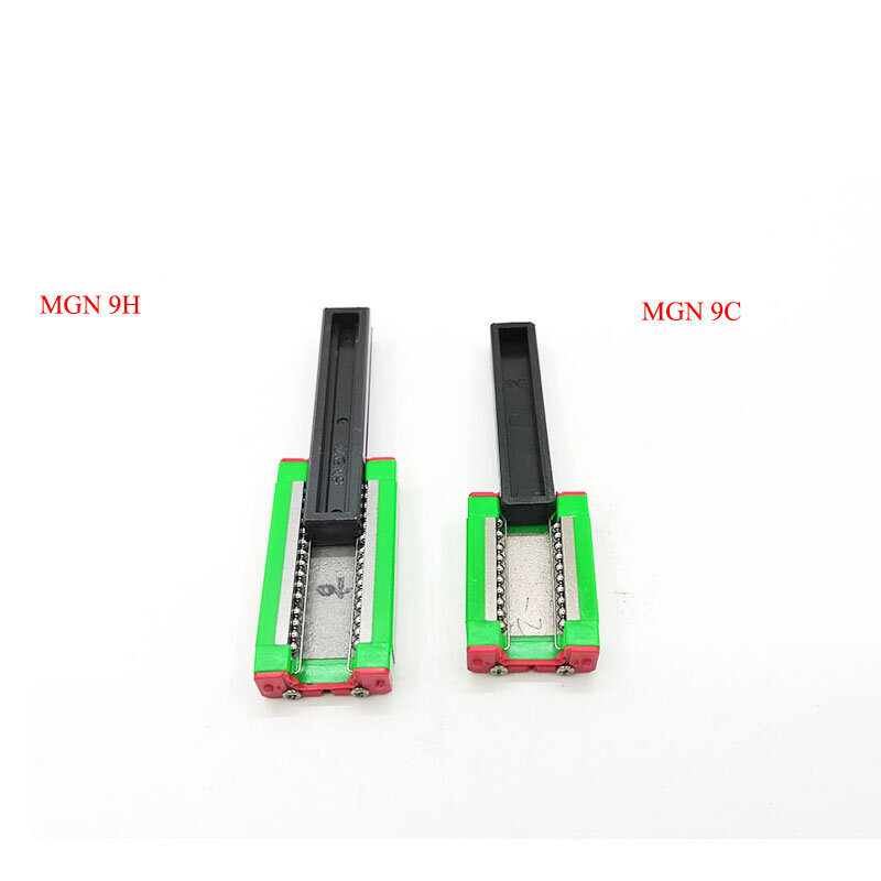 9mm liniowy przewodnik MGN9 L = 100 200 300 350 400 450 500 550 600 700 800 mm liniowe szyny droga + MGN9C lub MGN9H długi wózek liniowy