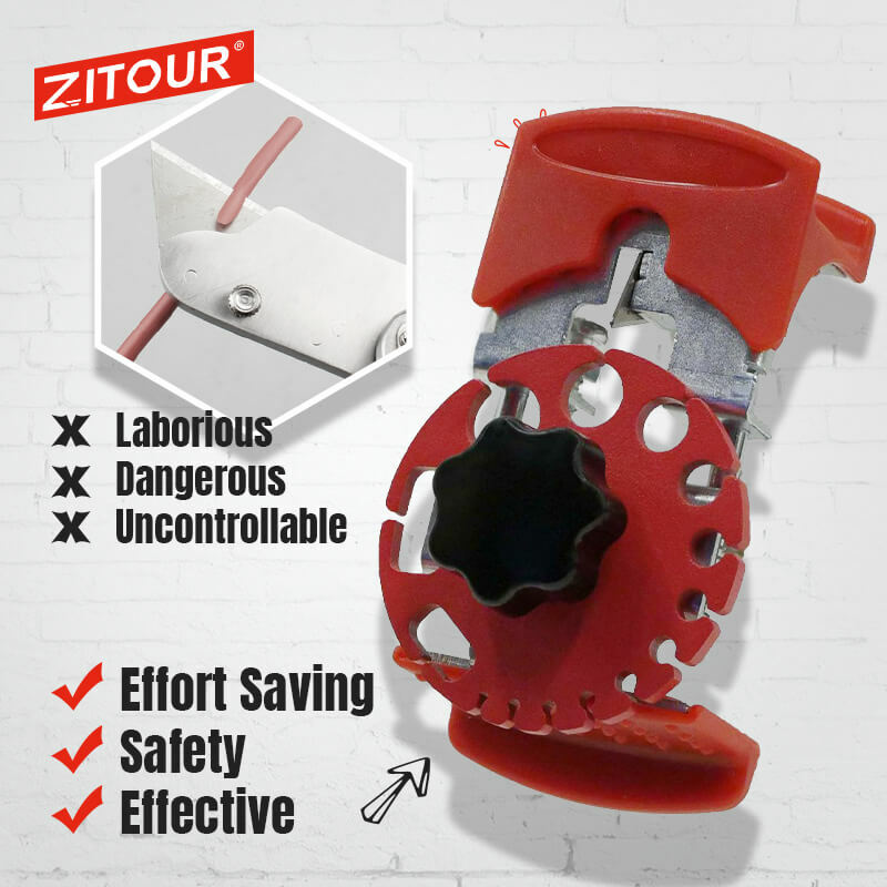 Zitour®범용 휴대용 퀵 스트리퍼 전기 와이어 철거기, 휴대용 스트리퍼, 멀티 툴 압착 도구, 와이어 케이블 커터