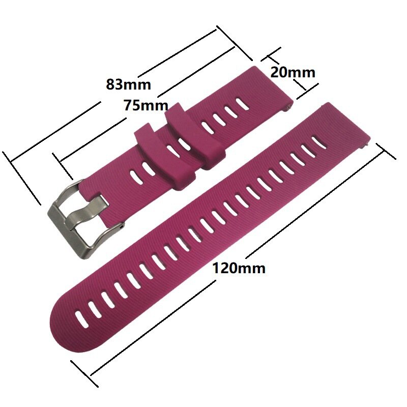 Cinturino in Silicone da 20mm per Garmin Forerunner 158 55 245 645 cinturino a sgancio rapido per bracciale Garmin Vivoactive 3 Music/Venu SQ
