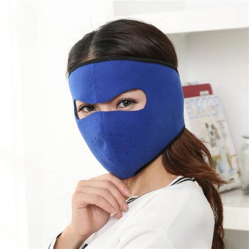 Both Men and Women Autumn and Winter Cycling Mask Heating Thickened Mask Earmuffs Integrated Ear-protecting Warm Mask