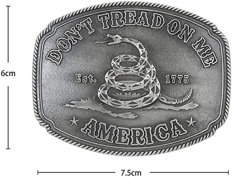 Boucle de ceinture motif serpent en argent pour homme, sans ceinture, cowboy occidental, alliage personnalisé, largeur 4cm