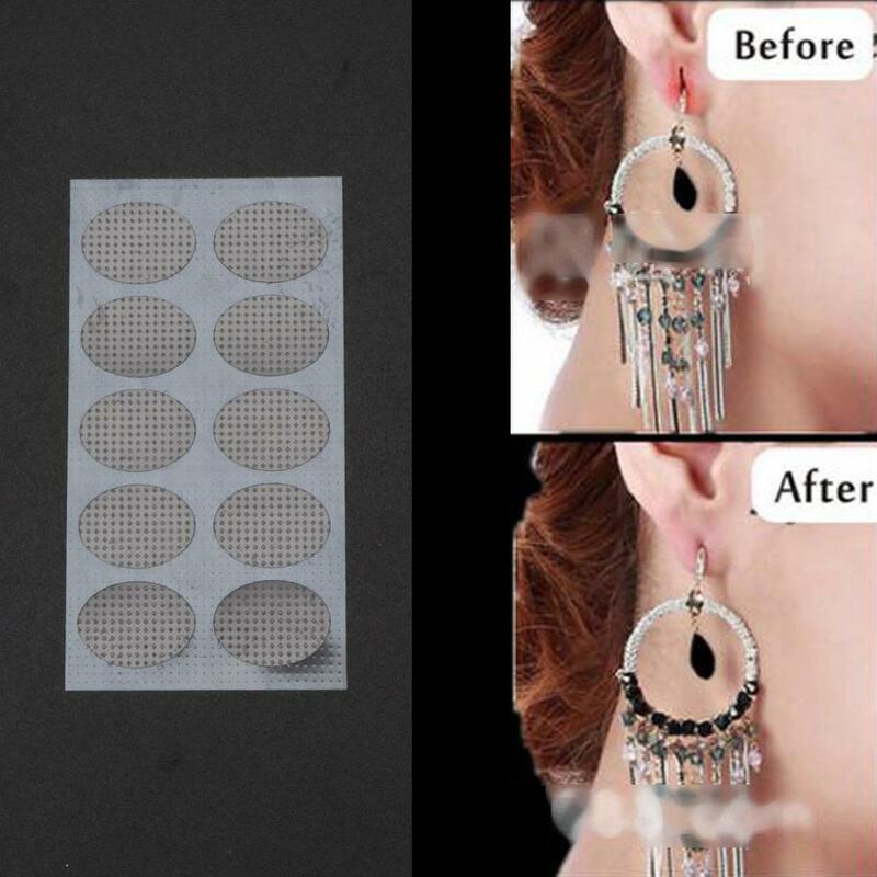 300 Stück unsichtbare Ohrringe Stabilisatoren Ohrläppchen schützende wasserdichte Patches Ohrringe unterstützen Ohr Patches für Ohrringe