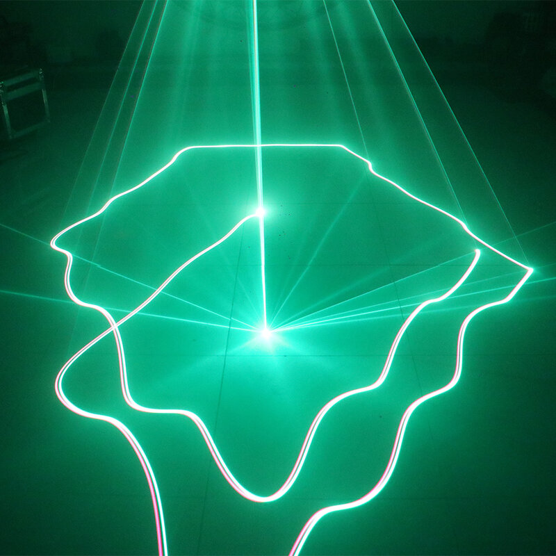 500mW światło laserowe urządzenie sceny świątecznej 90-240V RGB 3D sprzęt DJ projektor ślubny Disco