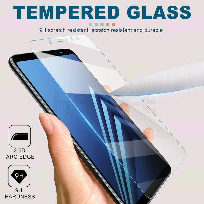 3PCS Tempered Glass for Samsung Galaxy A3 A5 A6 A7 A8 A9 J2 J3 J4 J5 J6 J7 J8 2017 2018 Screen Protector J2 J4 J7 Core S7 Glass