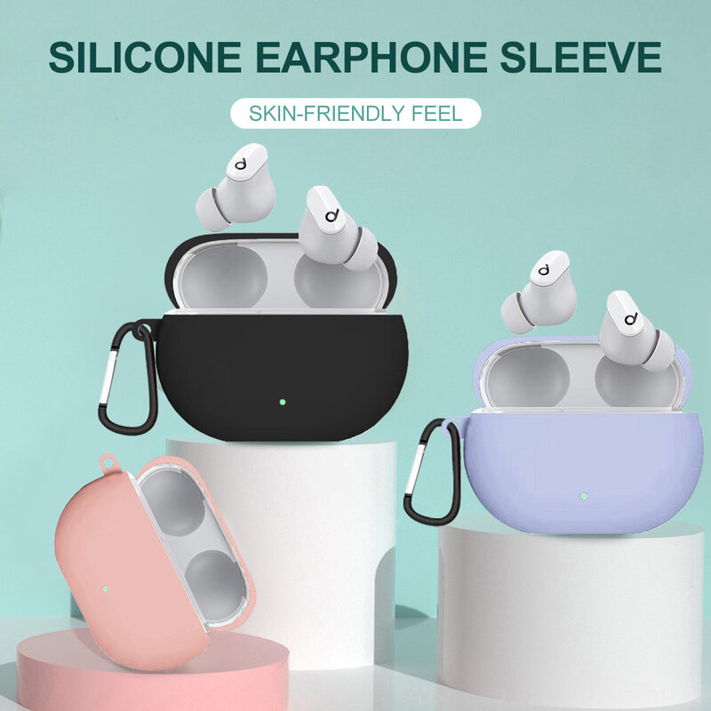 Funda de silicona para auriculares Beats Studio, cubierta protectora de piel para Apple Beats Studio, funda con llavero, 2021