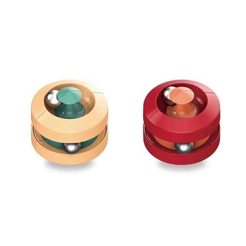 Stress release fidget toys deformation fingertip spinner bead orbit with multi color