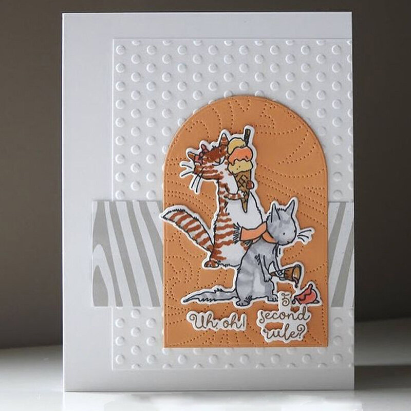 สัตว์เล็กๆน้อยๆคริสต์มาสตัดDies & ประสานงานแสตมป์สำหรับScrapbooking Craft Embossing Stencil Die Cut Cardทำ