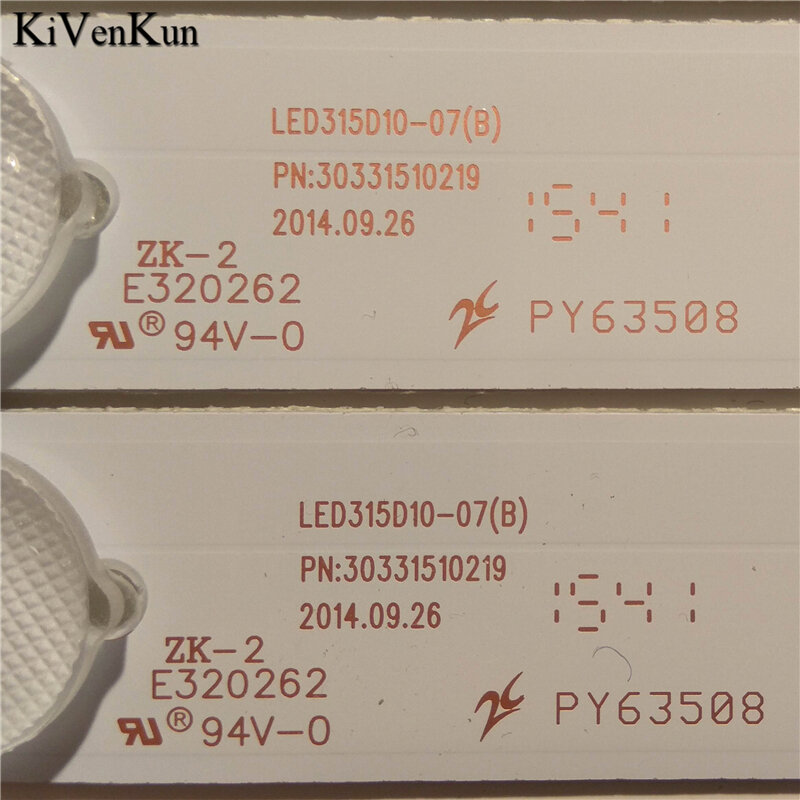 Nouvelles bandes de rétroéclairage LED de lampe TV pour TCL LE32D8810 Kit de barres Bandes LED LED315D10-07(B) PN:30331510219 Règles LED315D10-ZC14-07(A)