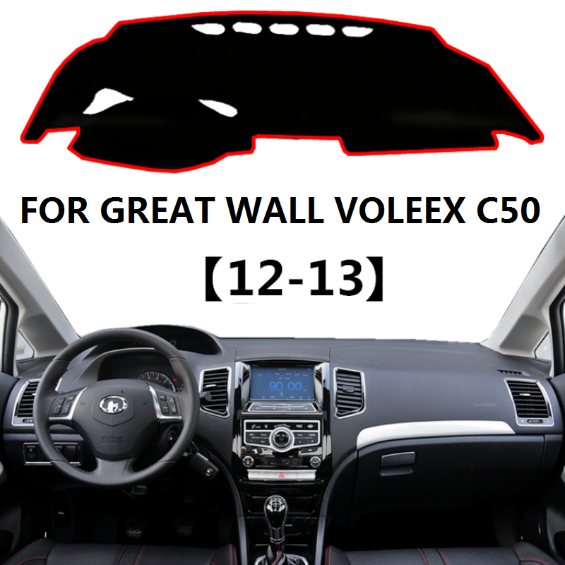 Anti-Uv Dashboard Cover Dashmat Mat Pad Auto Styling Zonneklep Shade Tapijt Voor Grote Muur Voleex C50 2012 2013