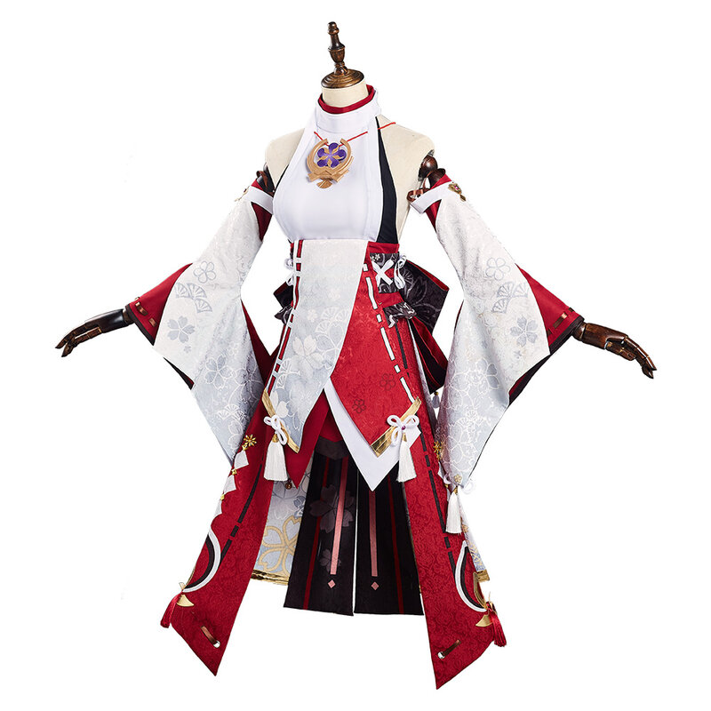 Genshin Auswirkungen-Yae Miko Cosplay Kostüm Outfits Halloween Karneval Anzug