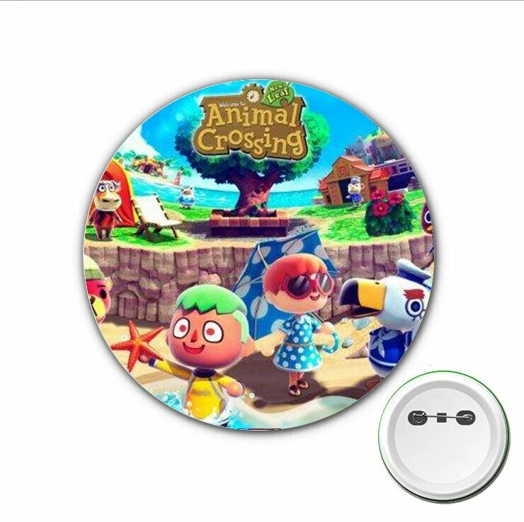 3pcs Japão anime Animal Crossing Cosplay Emblema Dos Desenhos Animados Bonito Broche Pins para Mochilas sacos Emblemas Botão Roupas Acessórios