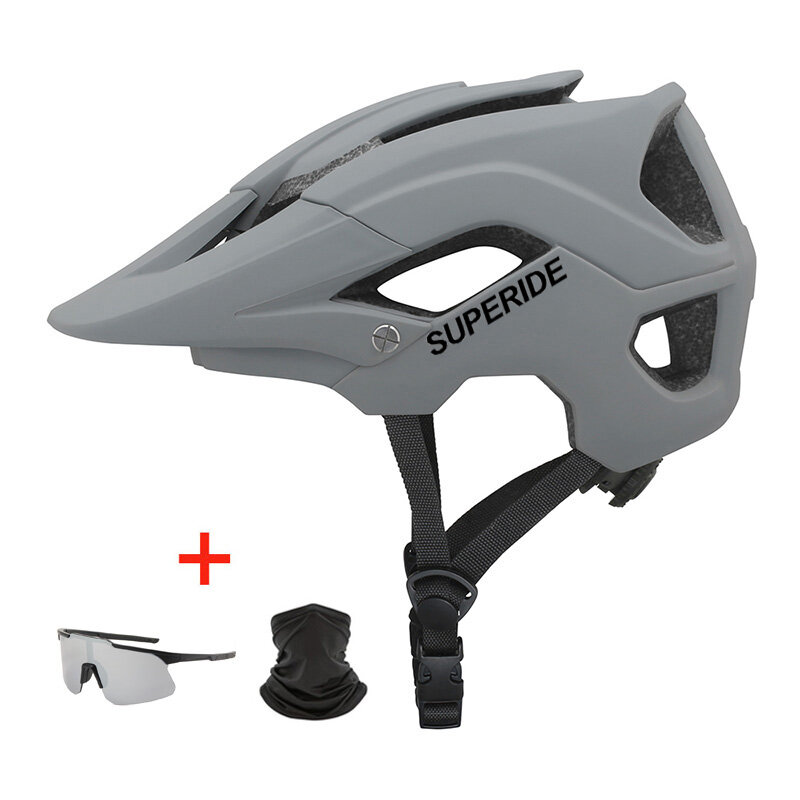 Superide Outdoor Dh Mtb Fietshelm Integraal-Gegoten Road Mountainbike Helm Ultralight Racing Rijden Fietsen Helm