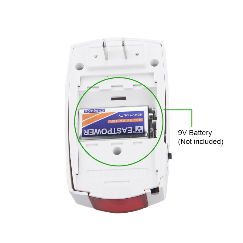 Topvico 2 Buah Alarm Kegagalan Daya Mati + On Detektor Peringatan 100V - 220V Freezer/Sensor Pemadaman Medis 118dB Sirene Keras dengan LED