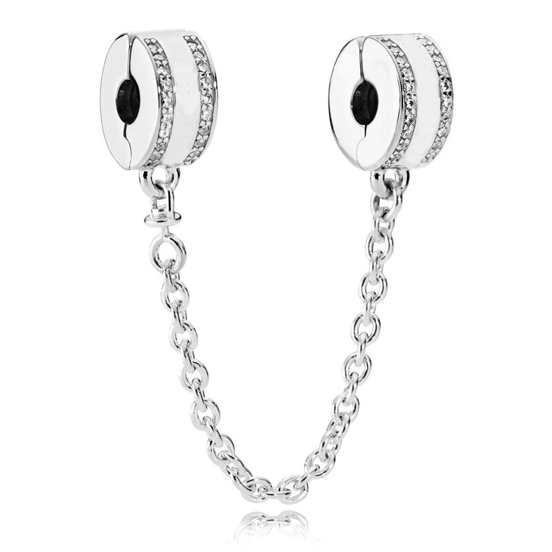 925 szterlinga srebrna zawieszka błyszcząca elegancja kokardka rodzina serce inspiracja łańcuch bezpieczeństwa koralik dopasowany popularna bransoletka biżuterii