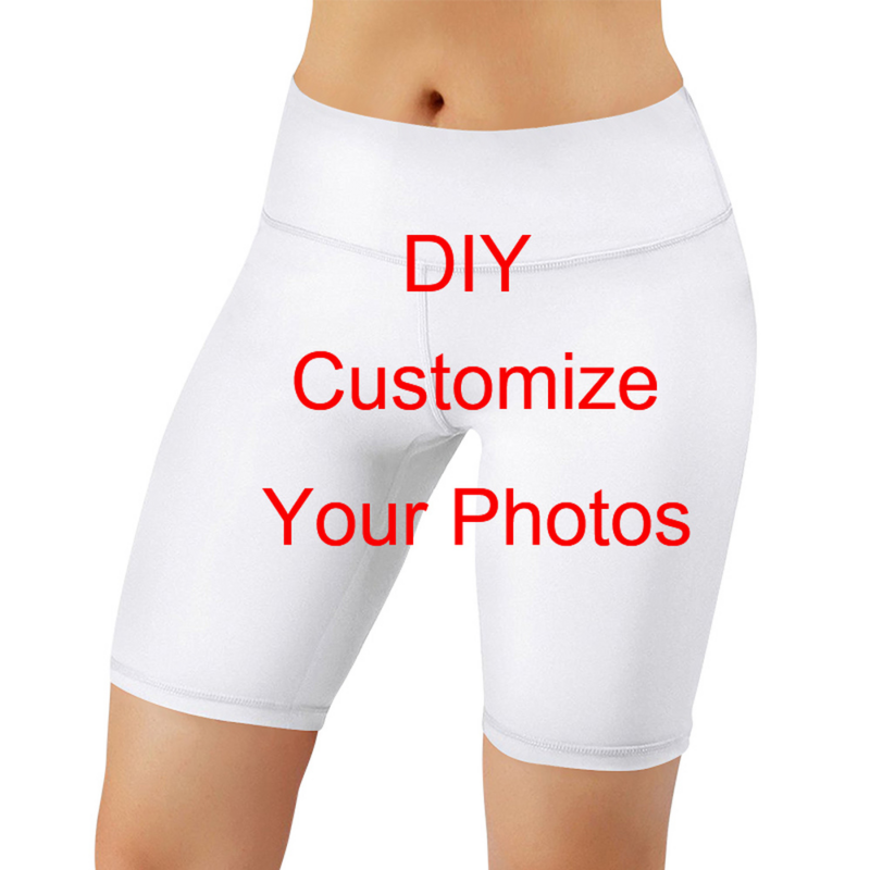 CLOOCL-mallas con estampado Digital 3D para mujer, pantalones cortos de cintura alta, personalizados, para Fitness, a la moda, envío directo