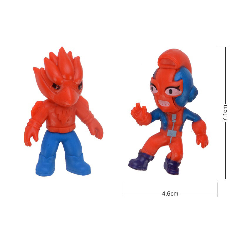 Boneco de personagens do anime brawl star games, brinquedo de desenho animado para meninos, dia das crianças presente